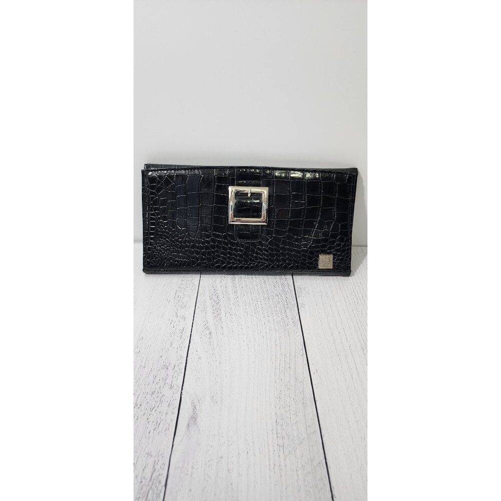 Miche Black Crocodile Pattern Shell With Silver B… - image 1